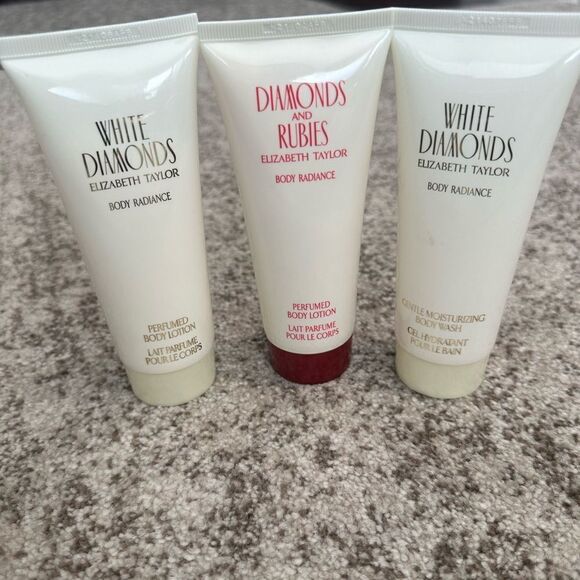 White & Ruby Diamonds 3 Body Lotion Bundle 3.3oz each - Picture 1 of 3